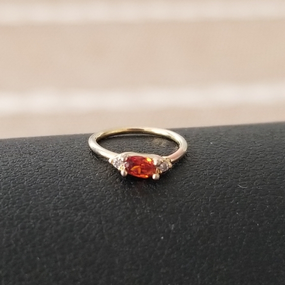 14K Gold Charm Ring Pendant